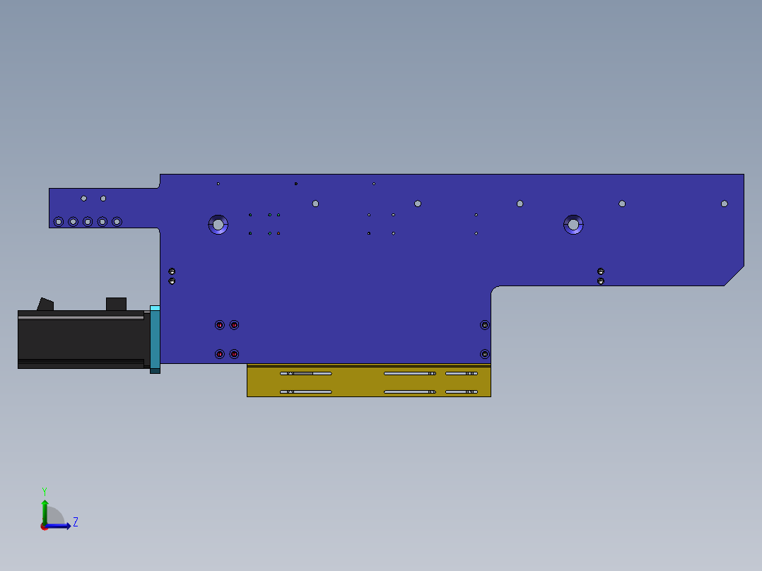B12_顶升移栽机构（）左视图