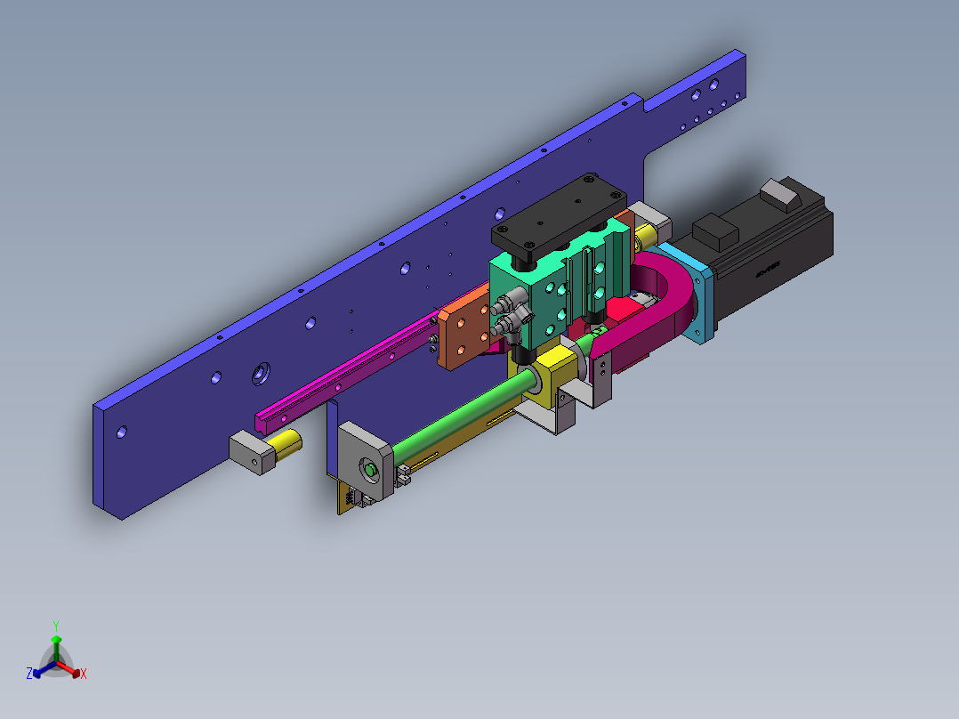 B12_顶升移栽机构（）正等轴测图