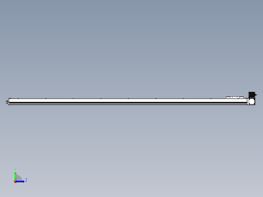 Toyo东佑达直线模组-ECB14-2300-RU左视图
