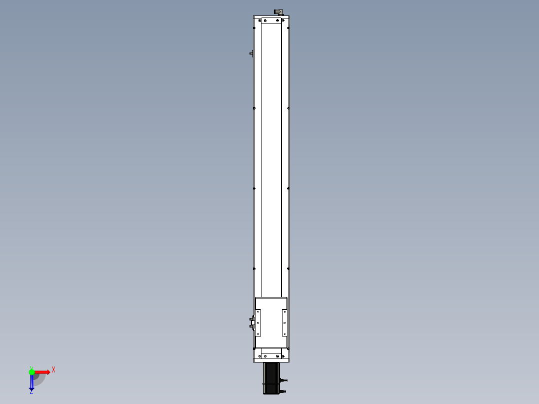 Toyo东佑达直线模组-ECH14-1000-BC-400W-C4反俯视图