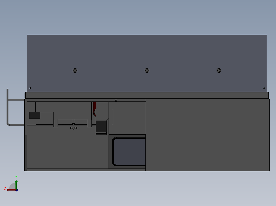 147枪管来弧线加工机床设备(1)后视图