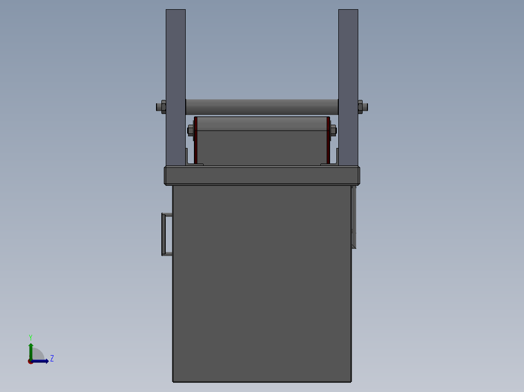 147枪管来弧线加工机床设备(1)左视图