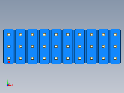 彩色公头100mil（2.54mm）系列-DS1021_blue_3x10p_100mil_Type5_rev1.0前视缩略图