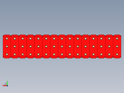 彩色公头100mil（2.54mm）系列-DS1021_red_3x15p_100mil_Type5_rev1.0后视缩略图