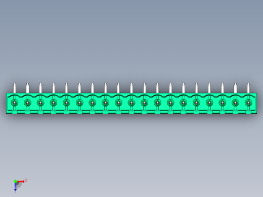 DEGSON 2EDG 系列 5.08mm 可插拔接线端子组-2EDGRC-5.08-19P-14-00AH俯视缩略图