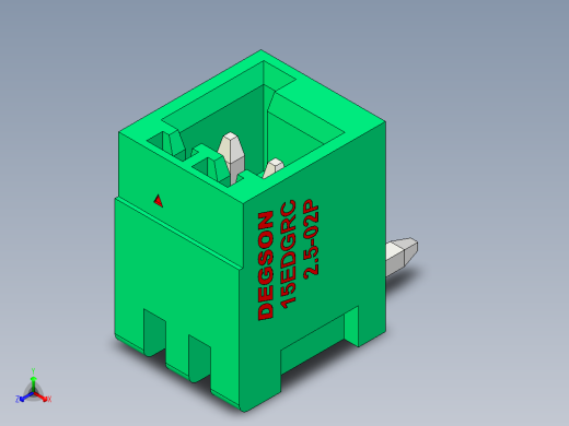 DEGSON 15EDG 系列 2.5mm 接线端子包-15EDGRC-2.5-02P-14-00AH