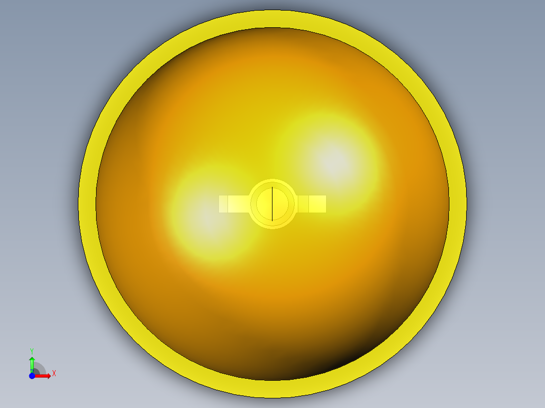 LED_Round_Amber_D10.0mm前视图