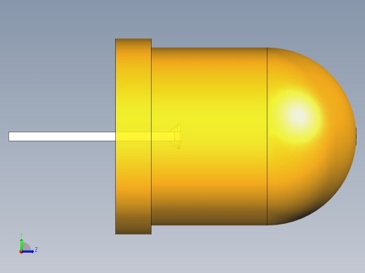 LED_Round_Amber_D10.0mm左视缩略图
