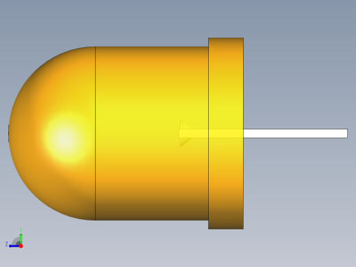 LED_Round_Amber_D10.0mm右视缩略图