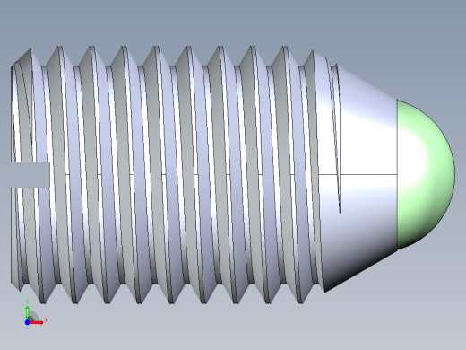 公制球形弹簧柱塞-DME SET SCREW SPRING BALL PLUNGER M20 x 30 .STEP前视缩略图
