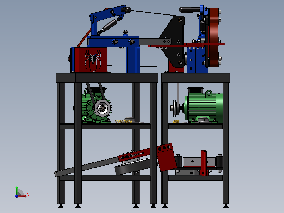 580新型研磨机前视图