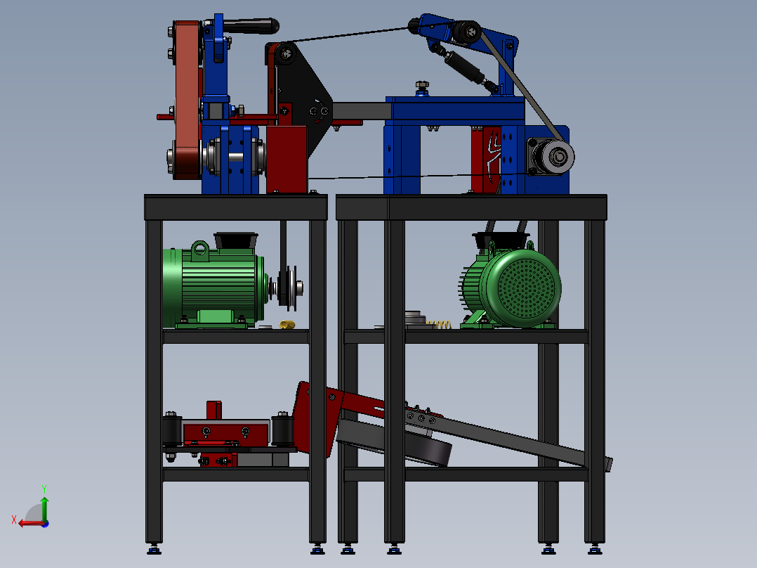 580新型研磨机后视图