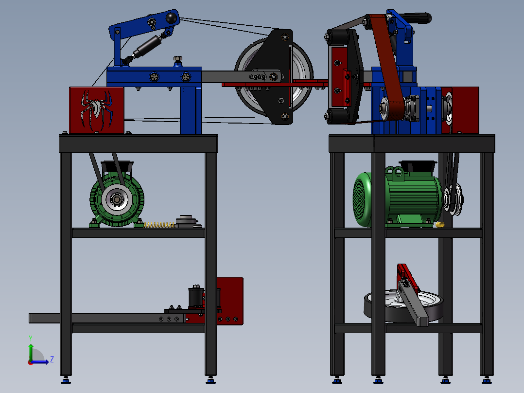 580新型研磨机左视图