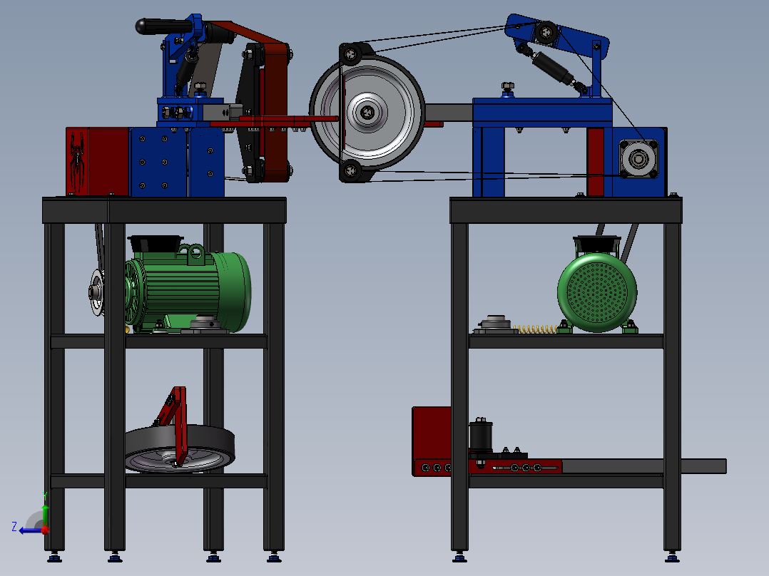 580新型研磨机右视图