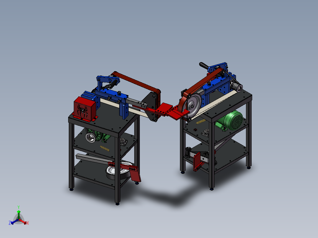 580新型研磨机正等轴测图