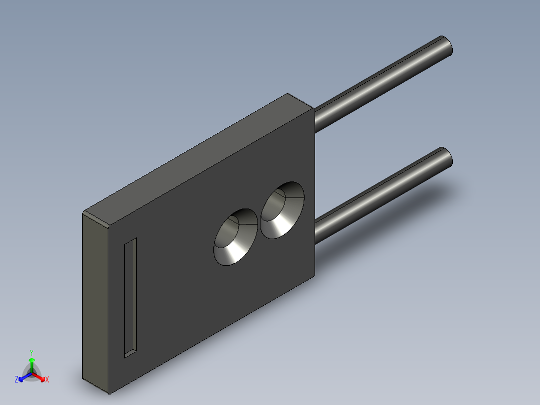 基恩士FU-38S_kc图纸模型主视图