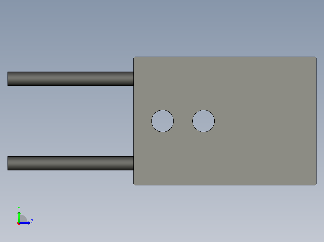基恩士FU-38S_kc图纸模型左视图