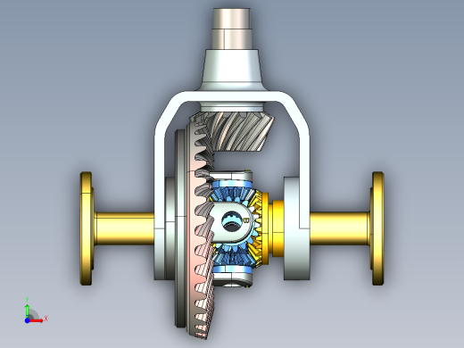 汽车差速器的仿真525519前视缩略图