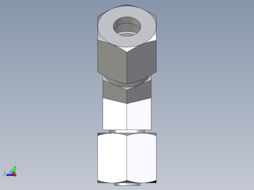 卡套式工业通用硬管接头EO_Swivel_nut_45_deg_elbow_EV08L71右视缩略图