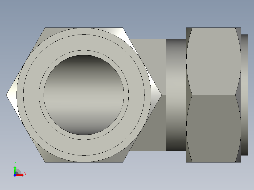 卡套式工业通用硬管接头24_ebu-s前视图