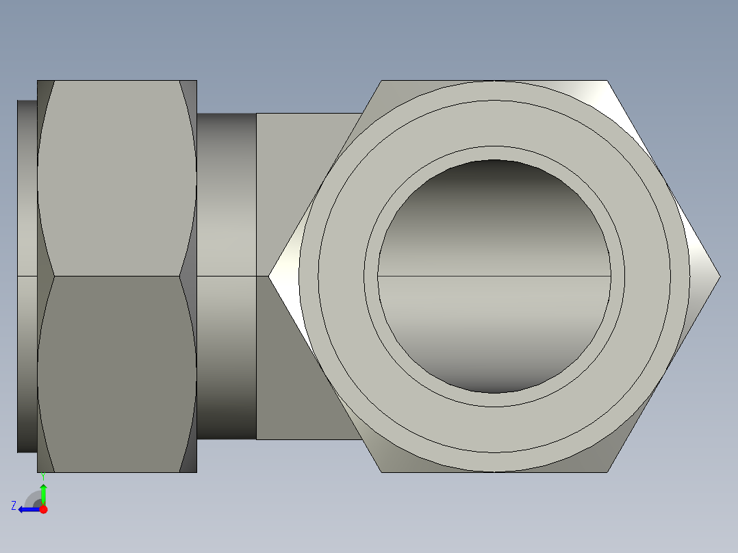 卡套式工业通用硬管接头24_ebu-s右视图