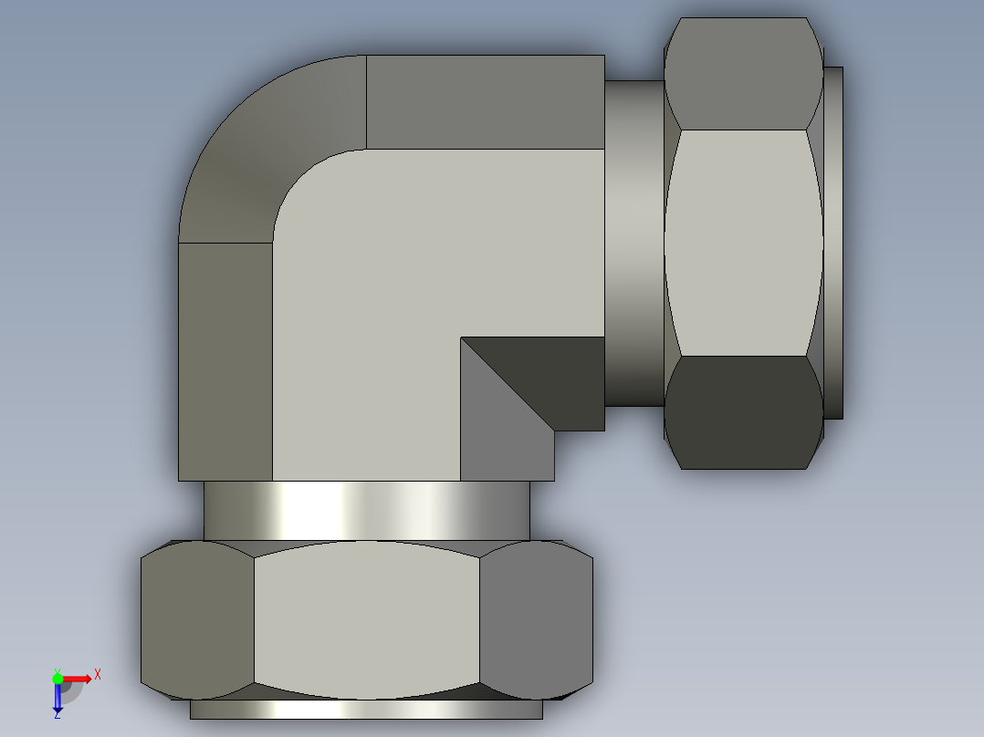 卡套式工业通用硬管接头24_ebu-s俯视图