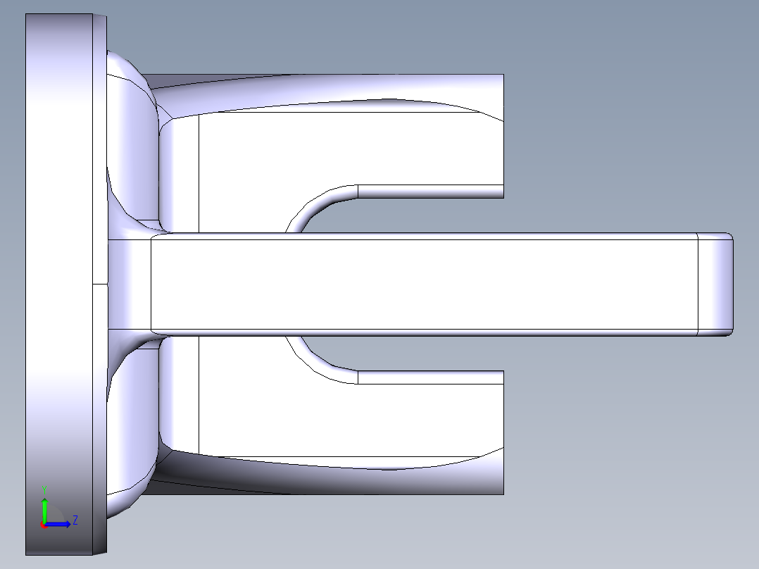 穿越机骨架左视图