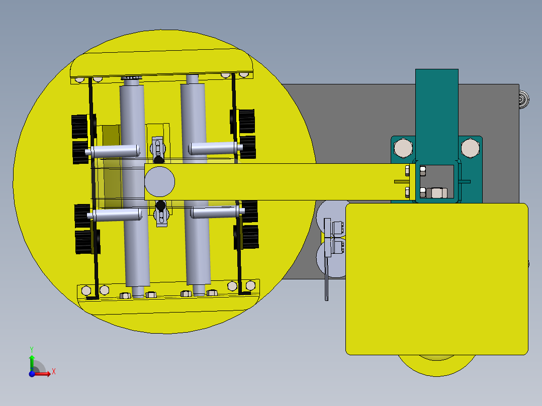 滴灌袋包膜机前视图