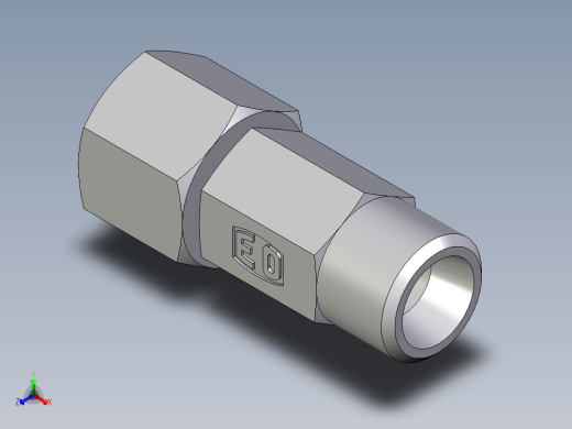 卡套式工业通用硬管接头EO_Distance_piece_adapter_DA08LOMDCF