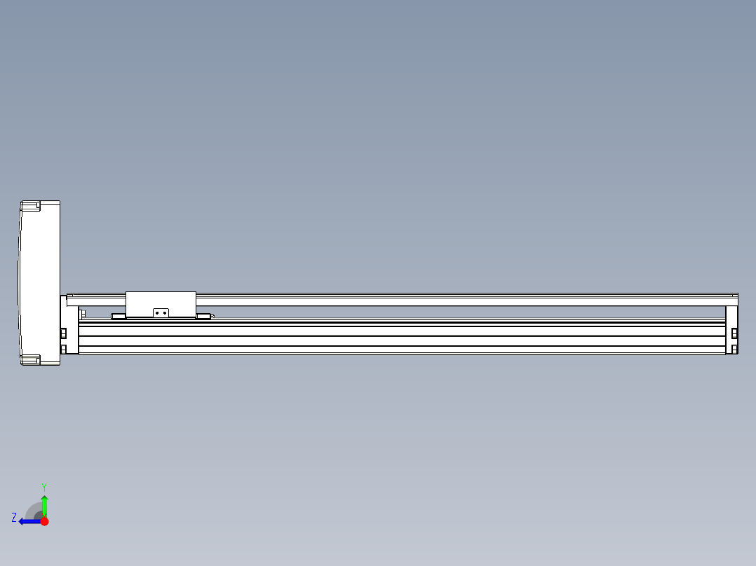 TPA-KNR-86E-1610C-L550A1-MU-H40-N3线性模块铝制底座右视图