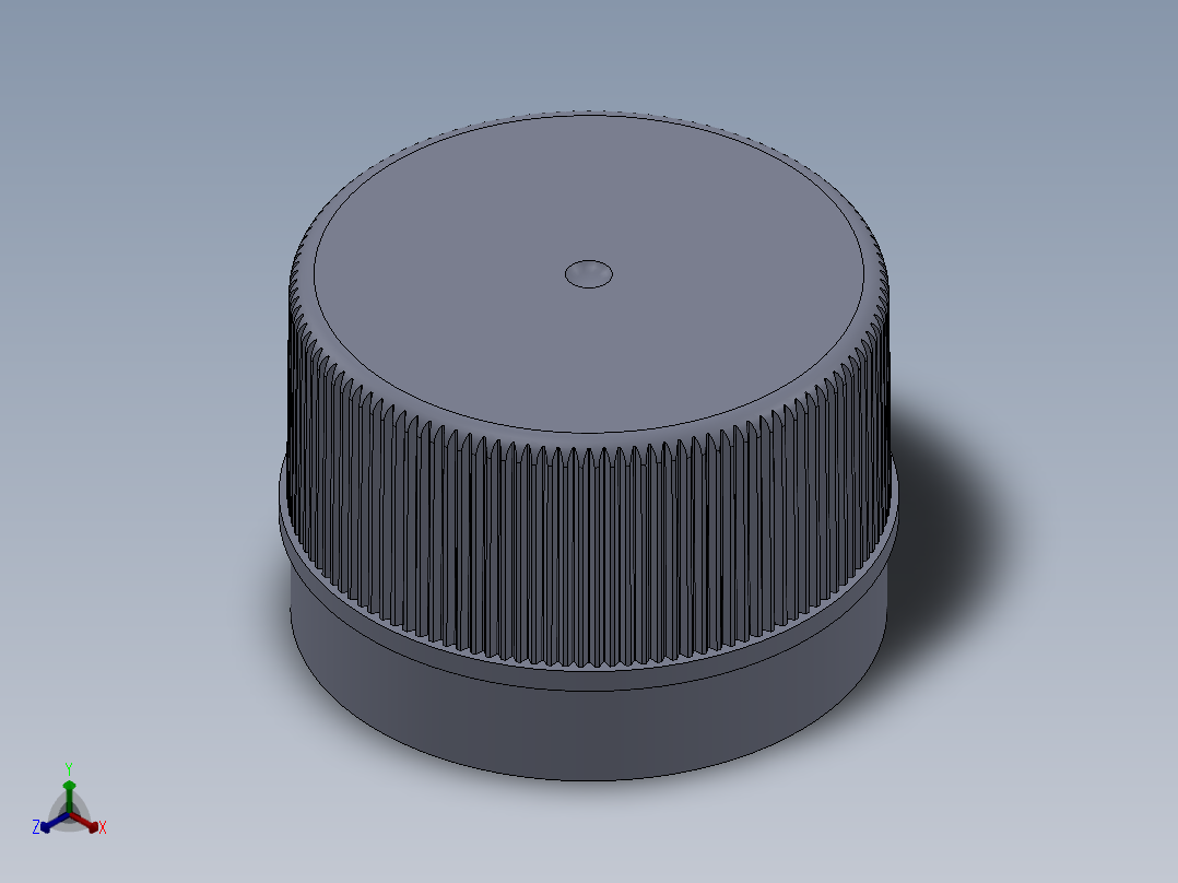 瓶盖、盖子(4)正等轴测图