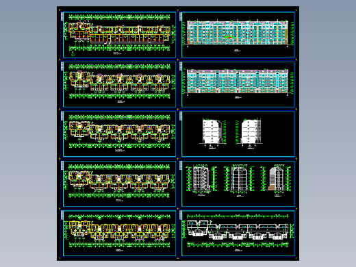 高级住宅小区多层住宅施工图