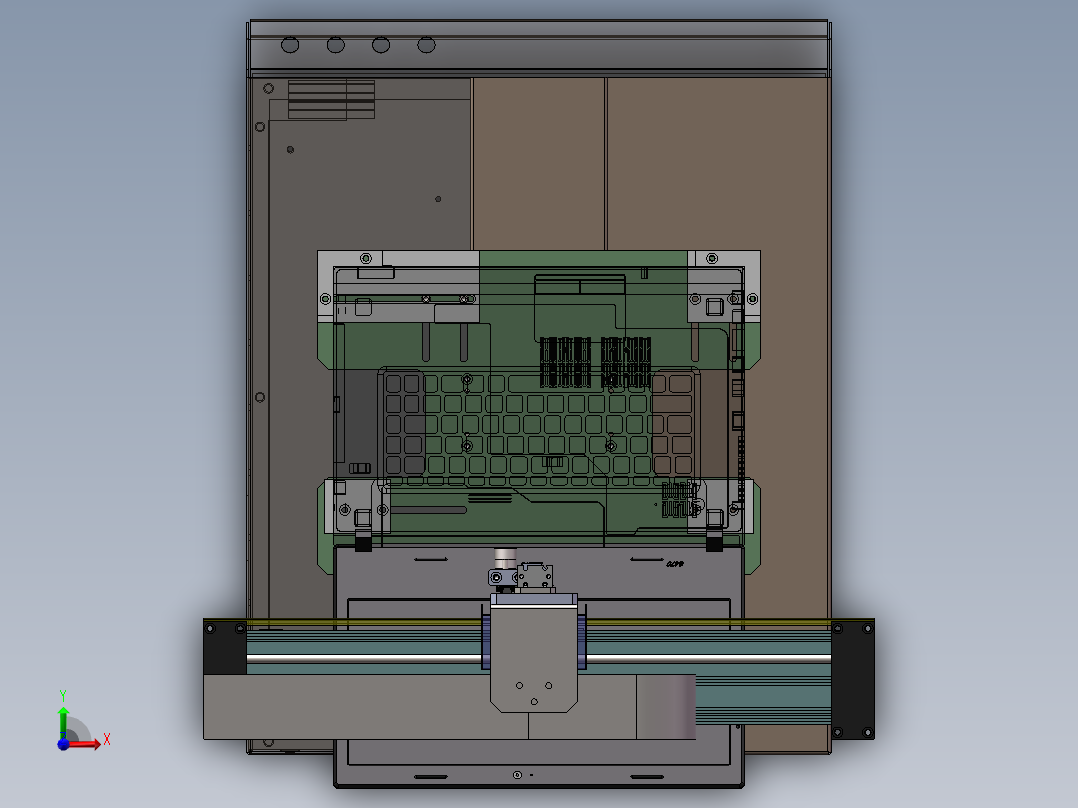 笔记本键盘检测机sw14可编辑前视图