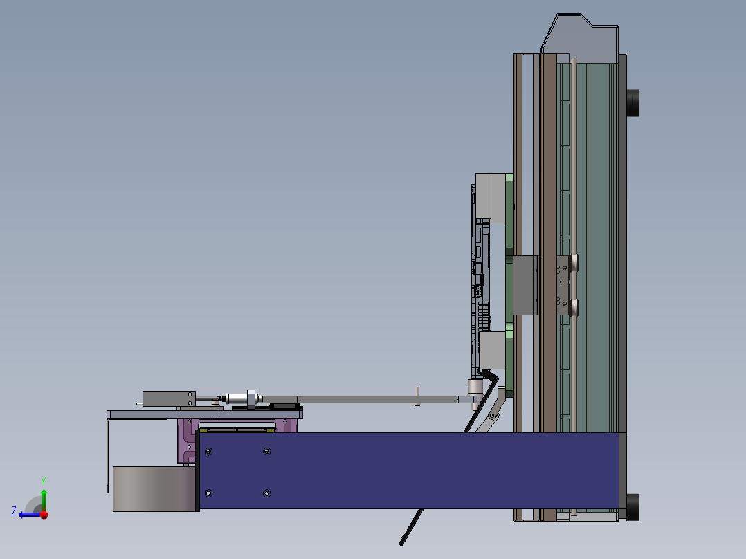 笔记本键盘检测机sw14可编辑右视图