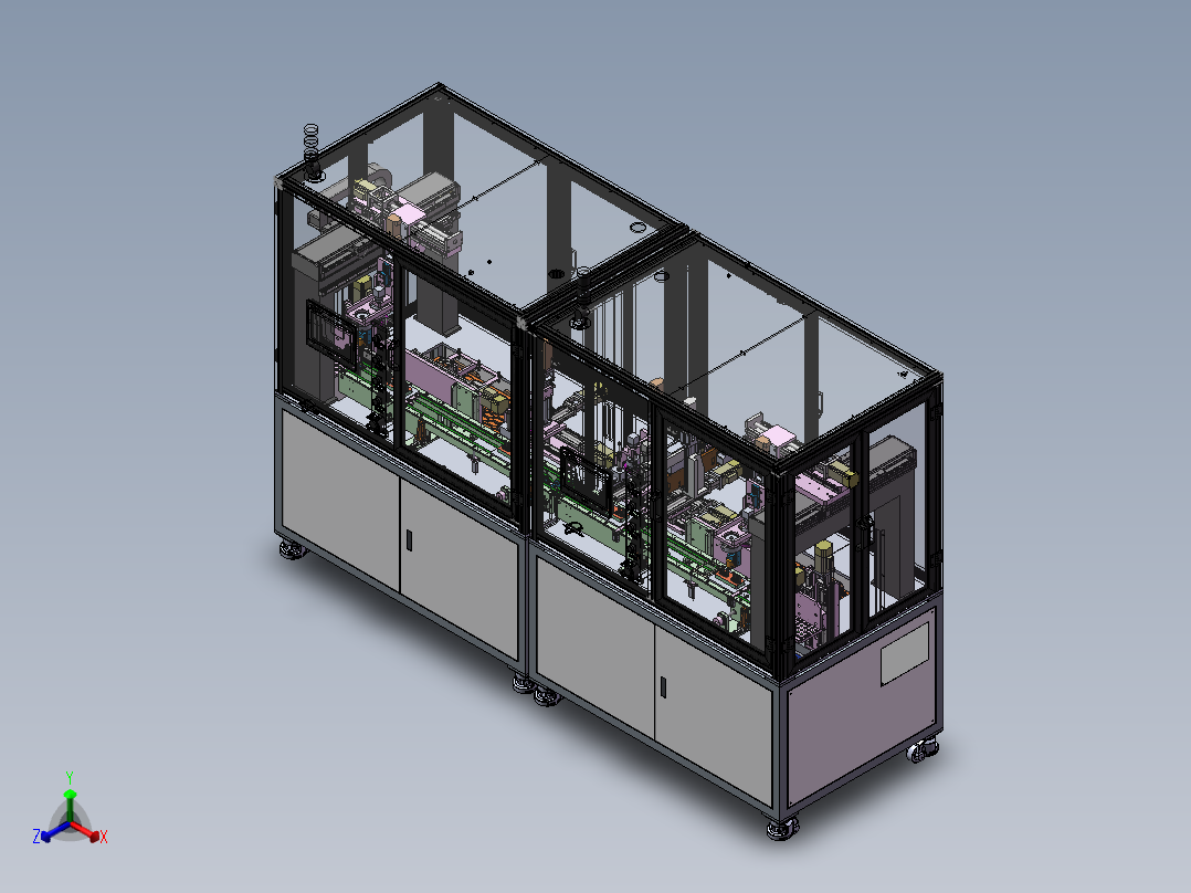 蓝牙耳机自动线sw22可编辑正等轴测图