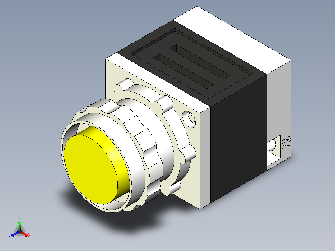 德力西电气LD11-25 黄 圆平形
