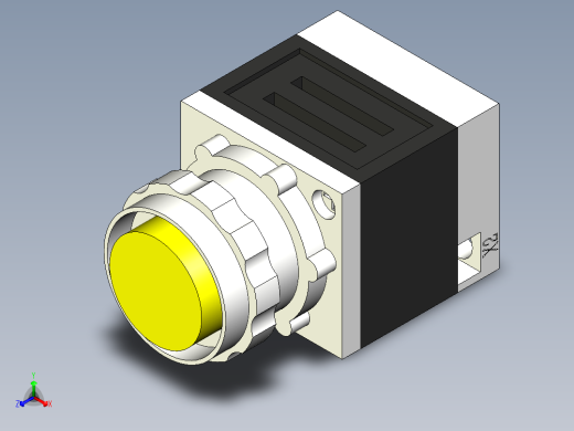 德力西电气LD11-25 黄 圆平形