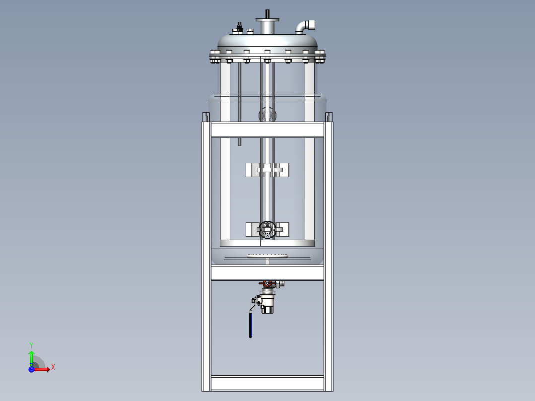 生物反应器前视图