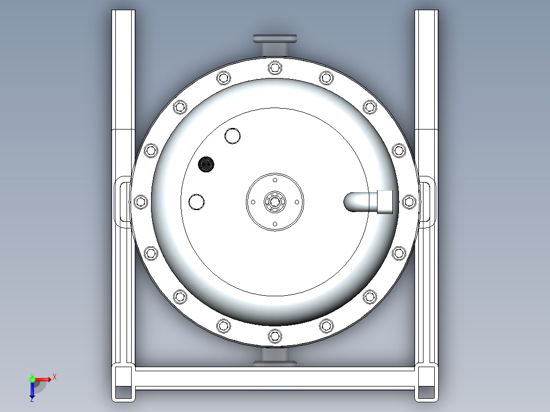 生物反应器俯视图