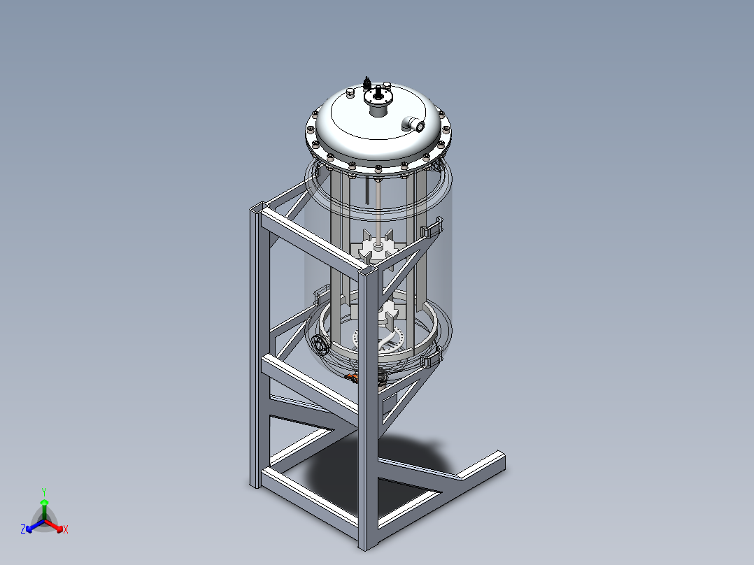 生物反应器正等轴测图
