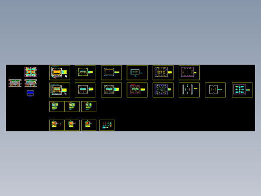 电脑外壳冲KB孔模具CAD设计图纸