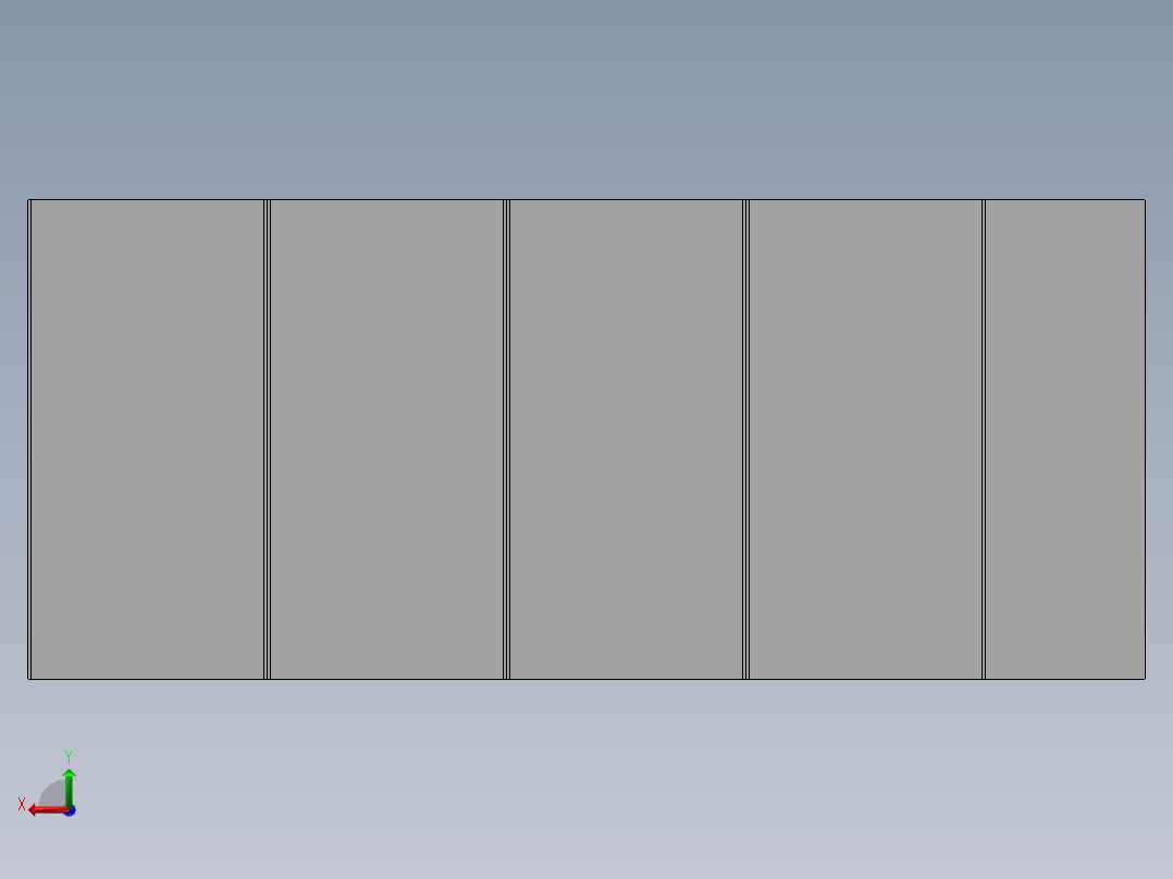 柜子组合后视图