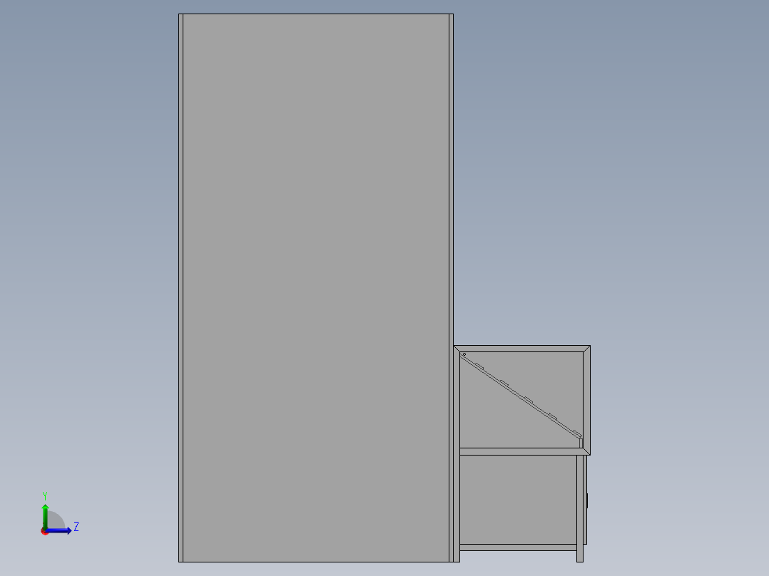 柜子组合左视图