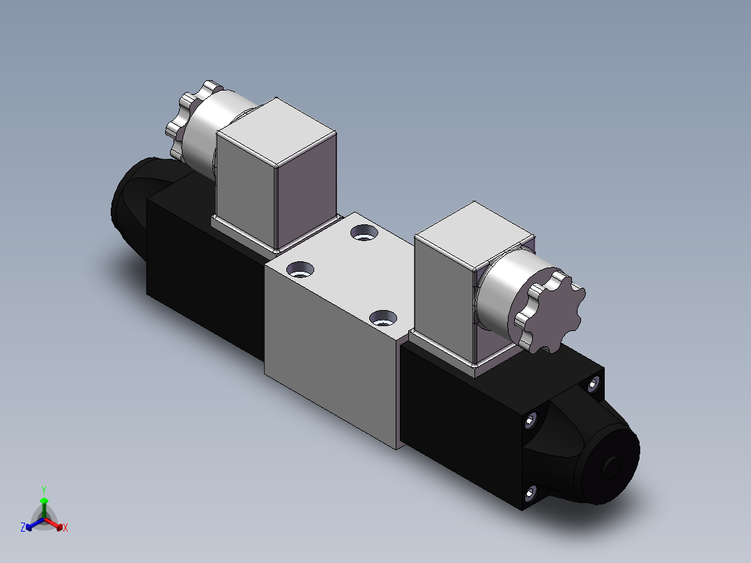 电磁换向阀（WE6．．．50B）[电磁换向阀（WE6．．]正等轴测图