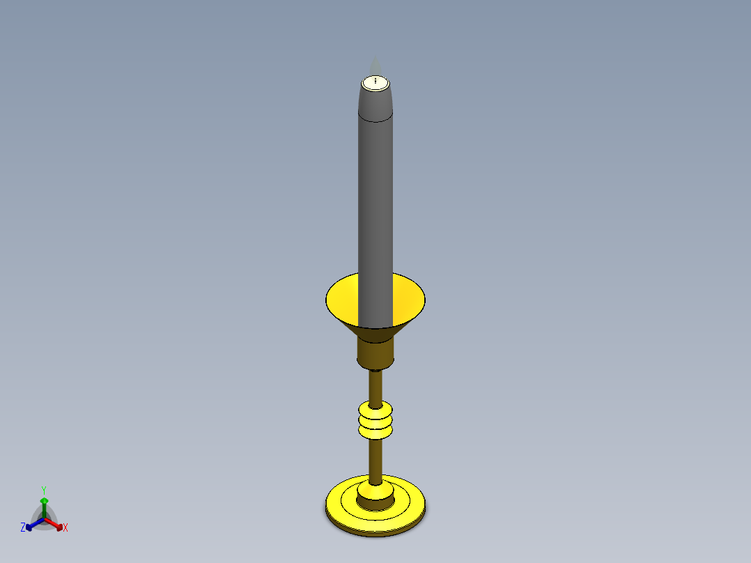 烛台正等轴测图