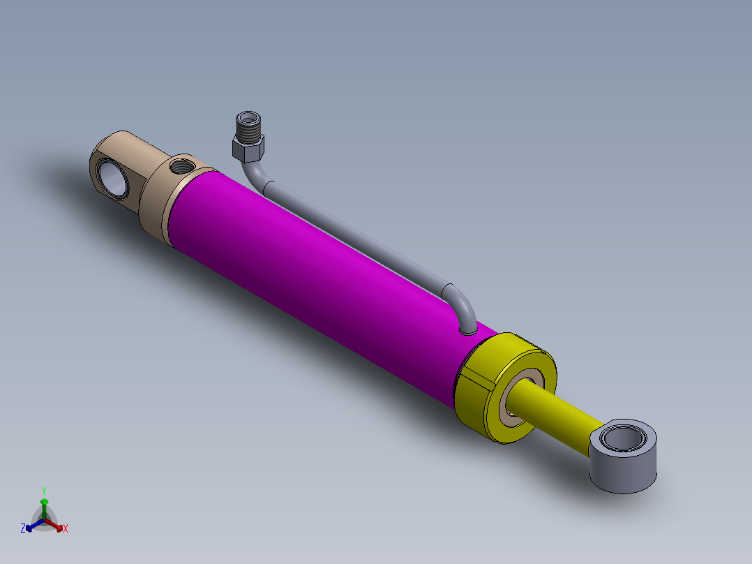 A0002483-焊接型液压缸 50x25x210 毫米