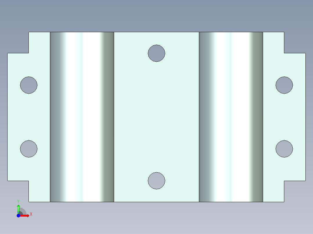 双轴承组件前视图