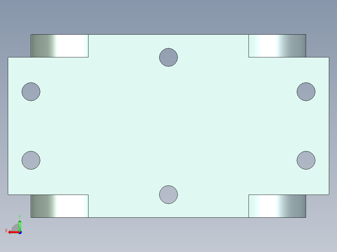 双轴承组件后视图