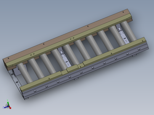 1.243米0.5米滚筒输送机构