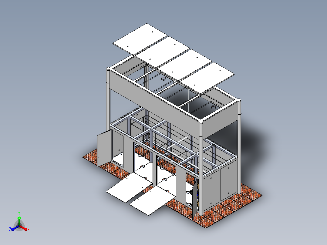 浴缸(2)正等轴测图
